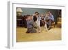 Boy Playing with the Family Dog-William P. Gottlieb-Framed Photographic Print