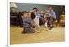 Boy Playing with the Family Dog-William P. Gottlieb-Framed Photographic Print