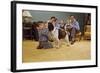 Boy Playing with the Family Dog-William P. Gottlieb-Framed Photographic Print