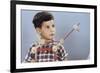 Boy Playing with Tinkertoys-William P. Gottlieb-Framed Photographic Print