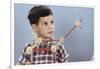 Boy Playing with Tinkertoys-William P. Gottlieb-Framed Photographic Print