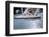 Boy Playing with Toy Ocean Liner-William P. Gottlieb-Framed Photographic Print