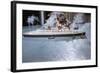 Boy Playing with Toy Ocean Liner-William P. Gottlieb-Framed Photographic Print