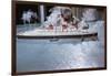 Boy Playing with Toy Ocean Liner-William P. Gottlieb-Framed Photographic Print