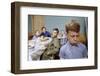 Boy Pouting Near the Dinner Table-William P. Gottlieb-Framed Photographic Print