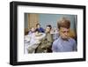 Boy Pouting Near the Dinner Table-William P. Gottlieb-Framed Photographic Print