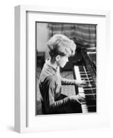 Boy Practicing Piano-Philip Gendreau-Framed Photographic Print