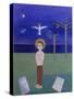Boy Praying in the Garden, 2002-Roya Salari-Stretched Canvas
