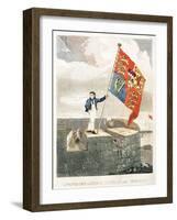 Boy Raising the Royal Standard-null-Framed Giclee Print