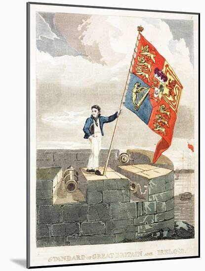 Boy Raising the Royal Standard-null-Mounted Giclee Print