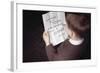 Boy Reading Birthday Message-William P. Gottlieb-Framed Photographic Print