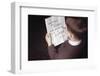 Boy Reading Birthday Message-William P. Gottlieb-Framed Photographic Print