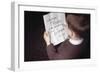 Boy Reading Birthday Message-William P. Gottlieb-Framed Photographic Print