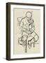 Boy Reading, C1900-Warwick Reynolds-Framed Giclee Print