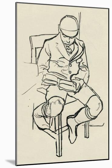 Boy Reading, C1900-Warwick Reynolds-Mounted Giclee Print