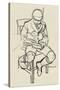 Boy Reading, C1900-Warwick Reynolds-Stretched Canvas