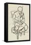 Boy Reading, C1900-Warwick Reynolds-Framed Stretched Canvas