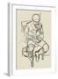Boy Reading, C1900-Warwick Reynolds-Framed Giclee Print