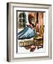 Boy Reading in Bed-null-Framed Giclee Print