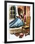 Boy Reading in Bed-null-Framed Giclee Print