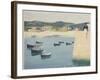 Boy Reading on a Harbour's Edge-William Strang-Framed Giclee Print