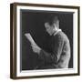Boy Reading, Photographic Portrait 1936-null-Framed Photographic Print