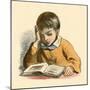 Boy Reading-English School-Mounted Giclee Print