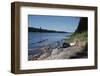 Boy Relaxing by the Delaware River-William P. Gottlieb-Framed Photographic Print