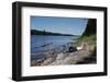 Boy Relaxing by the Delaware River-William P. Gottlieb-Framed Photographic Print