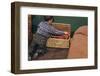 Boy Removing Fire Engine from Toy Chest-William P. Gottlieb-Framed Photographic Print