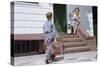 Boy Returning from School-William P. Gottlieb-Stretched Canvas