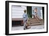 Boy Returning from School-William P. Gottlieb-Framed Photographic Print