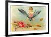 Boy Riding Dragonfly-null-Framed Premium Giclee Print