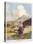 Boy Riding Motor Bike-Algernon Fovie-Stretched Canvas