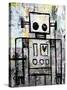 Boy Robot Color-Roseanne Jones-Stretched Canvas