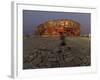 Boy Running Outside Bird's Nest, Beijing, China-null-Framed Photographic Print