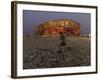 Boy Running Outside Bird's Nest, Beijing, China-null-Framed Photographic Print