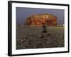 Boy Running Outside Bird's Nest, Beijing, China-null-Framed Photographic Print