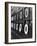 Boy Running Scoreboard at Griffith Stadium During the Baseball Game-Hank Walker-Framed Photographic Print