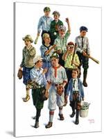 "Boy's Baseball Team,"April 17, 1926-Eugene Iverd-Stretched Canvas