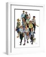 "Boy's Baseball Team,"April 17, 1926-Eugene Iverd-Framed Giclee Print