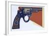 Boy's Big Shot Pistol Made of Paper-null-Framed Giclee Print