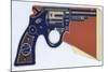 Boy's Big Shot Pistol Made of Paper-null-Mounted Giclee Print