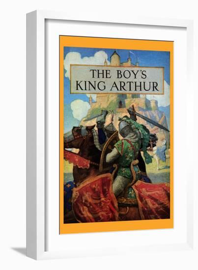 Boy's King Arthur-Newell Convers Wyeth-Framed Art Print