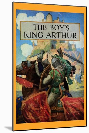 Boy's King Arthur-Newell Convers Wyeth-Mounted Art Print