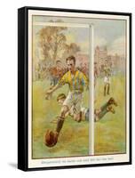 Boy Scores a Goal-Radcliffe Wilson-Framed Stretched Canvas