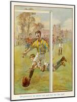 Boy Scores a Goal-Radcliffe Wilson-Mounted Art Print