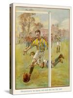 Boy Scores a Goal-Radcliffe Wilson-Stretched Canvas