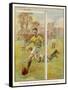 Boy Scores a Goal-Radcliffe Wilson-Framed Stretched Canvas