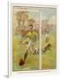 Boy Scores a Goal-Radcliffe Wilson-Framed Art Print